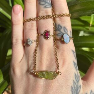 Peridot built in necklace